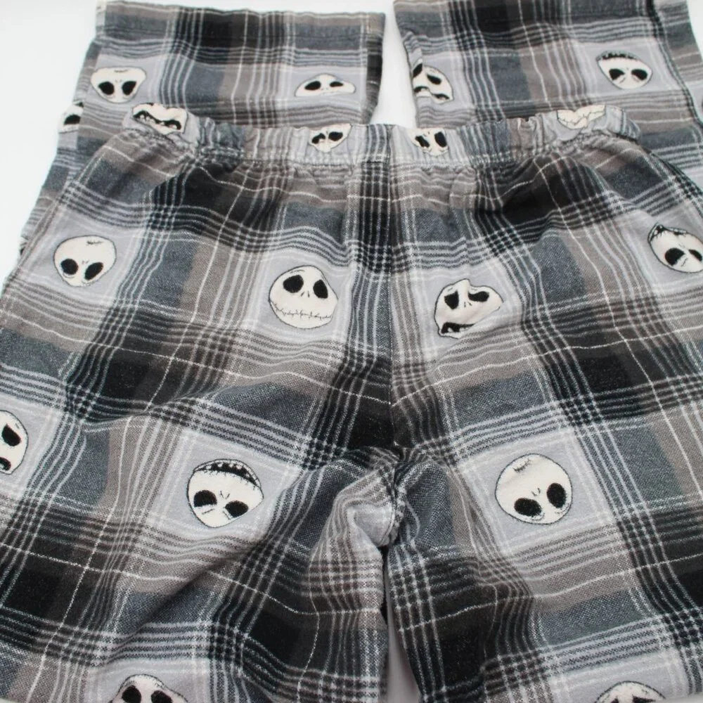 Disney Nightmare Before Christmas Sm Plaid Jack Skellington Lounge Pajama Pants - Picture 5 of 5